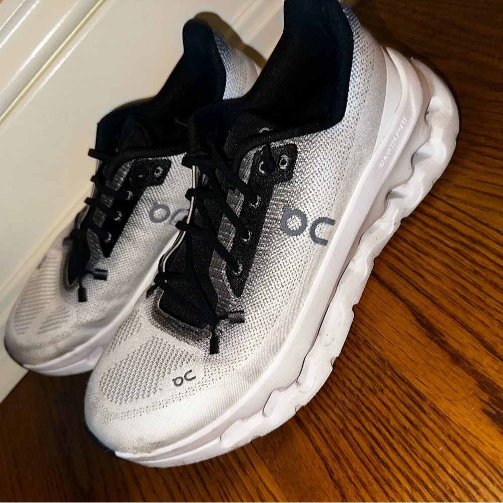 On Running White and Black Women's Sneakers